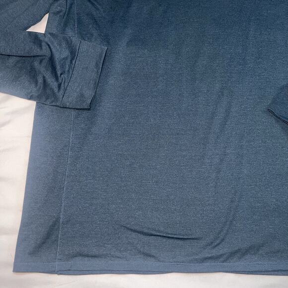 Quince Flowknit Polo Shirt Men’s Size XL Blue Ultra Soft Performance Long Sleeve - Picture 15 of 16